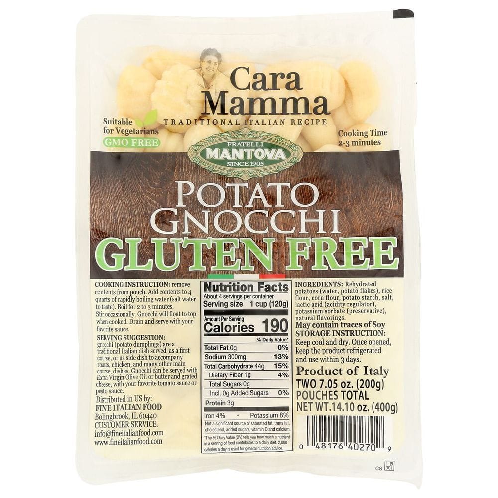 Mantova Cara Mamma Gluten-free Potato Gnocchi, 14.1 Ounce -- 11 Per Case