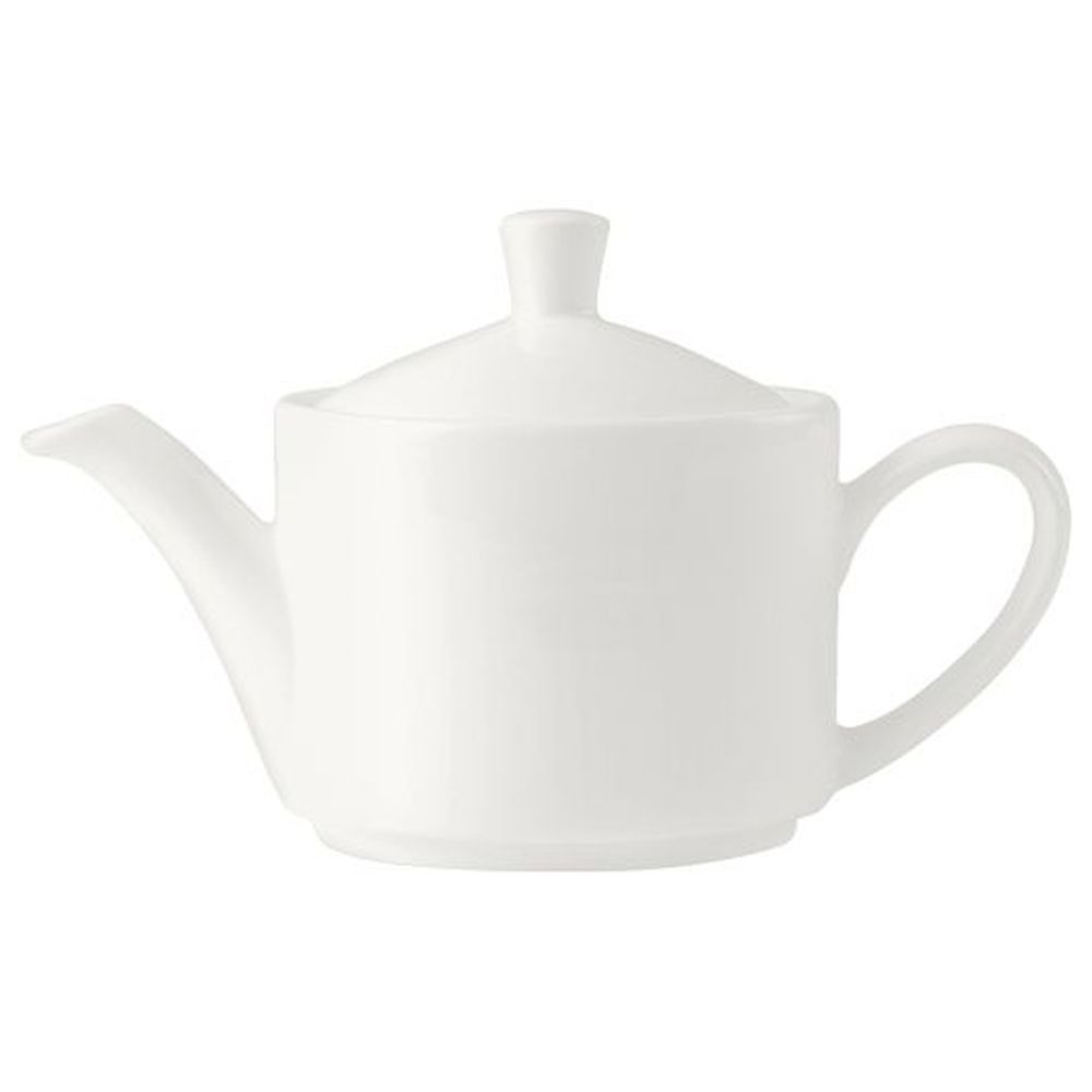 Steelite Monaco Vogue White Alumina Vitrified 15 Ounce Teapot, 6 Count