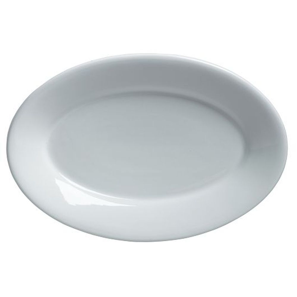 Varick Classic Café Porcelain 8 1/4" X 5 7/8 Inch Oval Platter, 12 Count