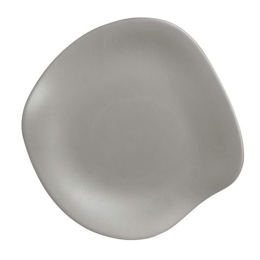 Delfin Marisol Driftwood Gray 11.5 Inch Melamine Plate, 12 Count