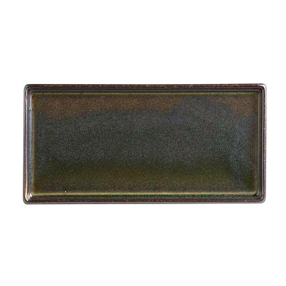 Mcc Wabi Sabi Slate Porcelain 6.25 Inch Rectangle Tray, 24 Count