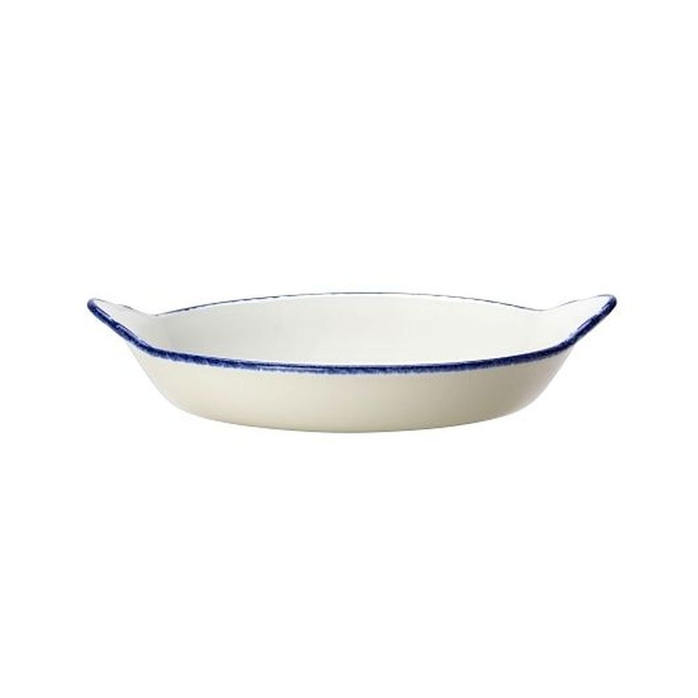 Steelite Blue Dapple Alumina Vitrified 6.5 Ounce Round Earred Dish, 36 Count