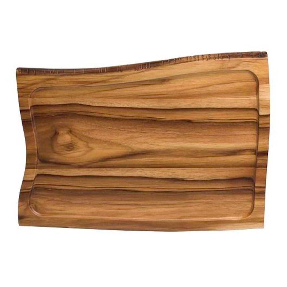 Creations 14 X 9 3/4 Inch Teak Wood Platter, 12 Count