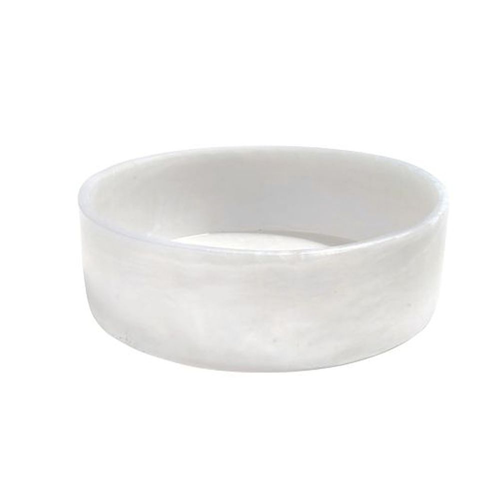 Kenny Mack Circle Shell Resin Bowl, 13.5 Inch