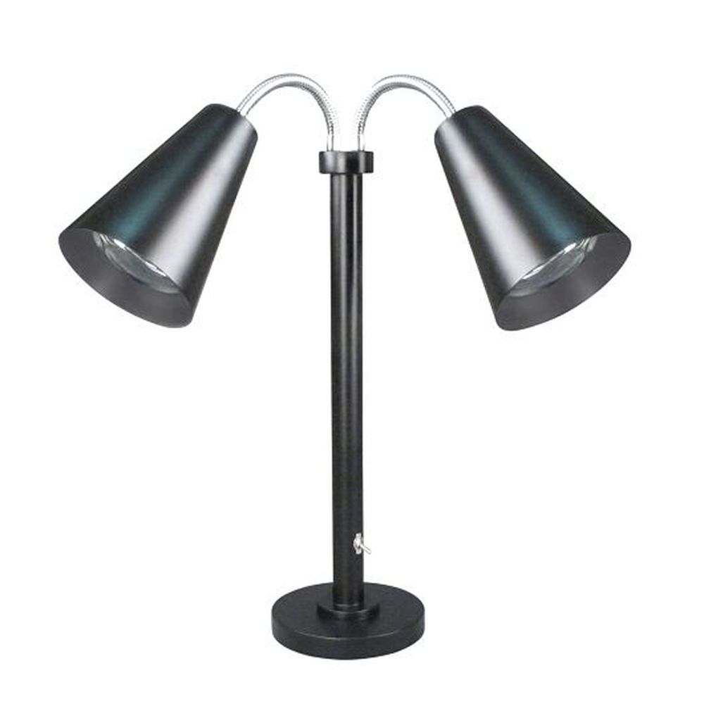 Dw Haber Mordern 18/10 Stainless Steel Black Double Head Heat Lamp, 22.0 X 16.0 X 16.0 Inch