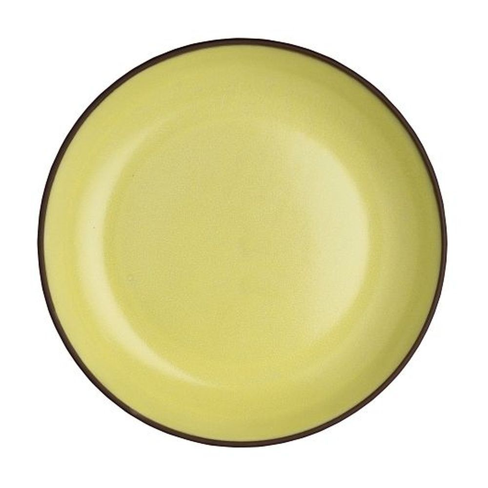 Maham Studio Spice Saffron Stoneware 8.75 Inch Deep Plate, 12 Count