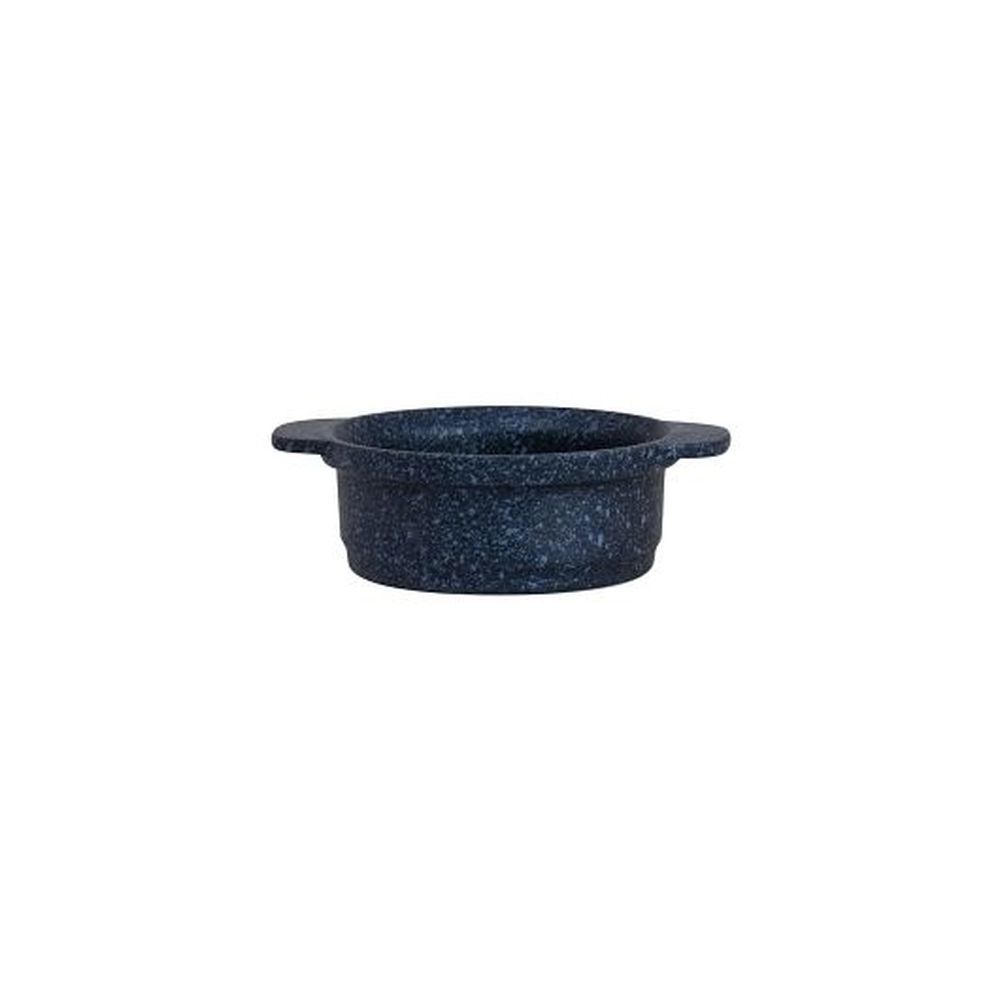 Folio Blue Granite 11.5 Ounce Round Mini Crock, 6 Count