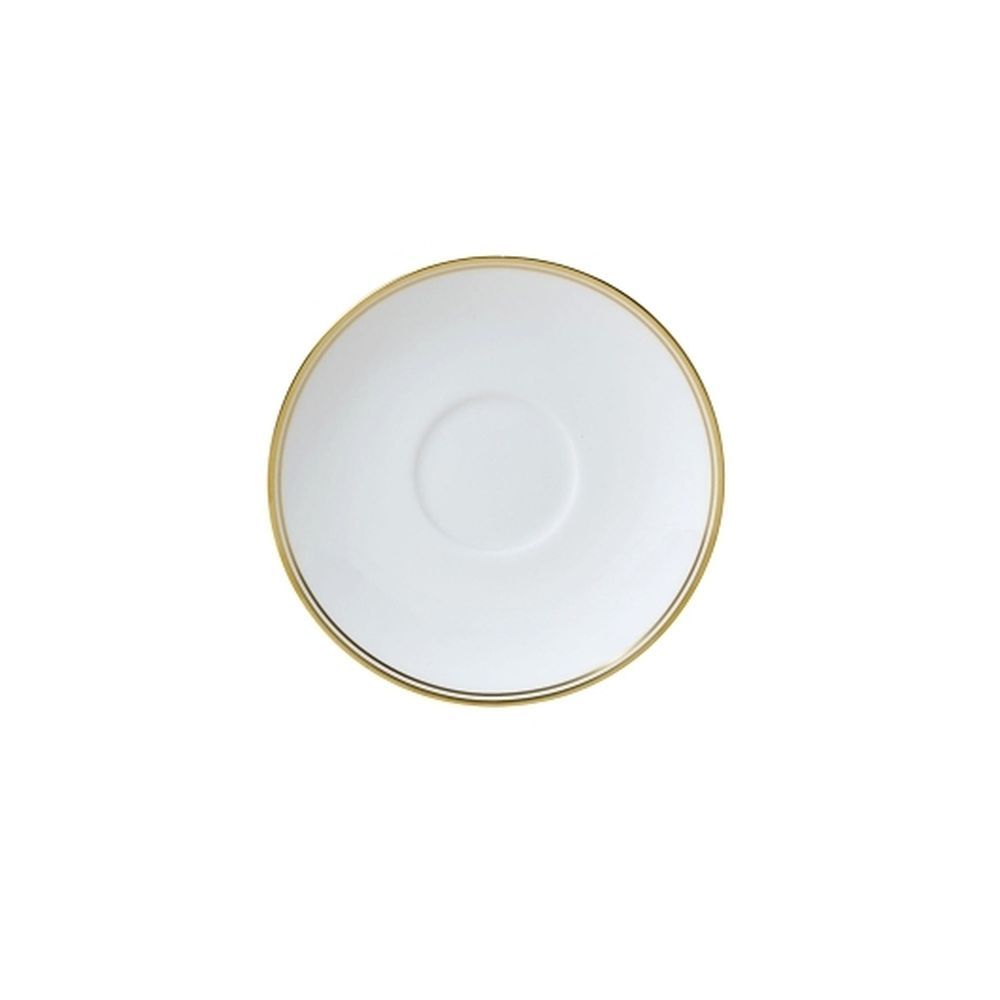 William Edwards Bone China Burnished Gold Tea Saucer/soup Stand, 12 Count