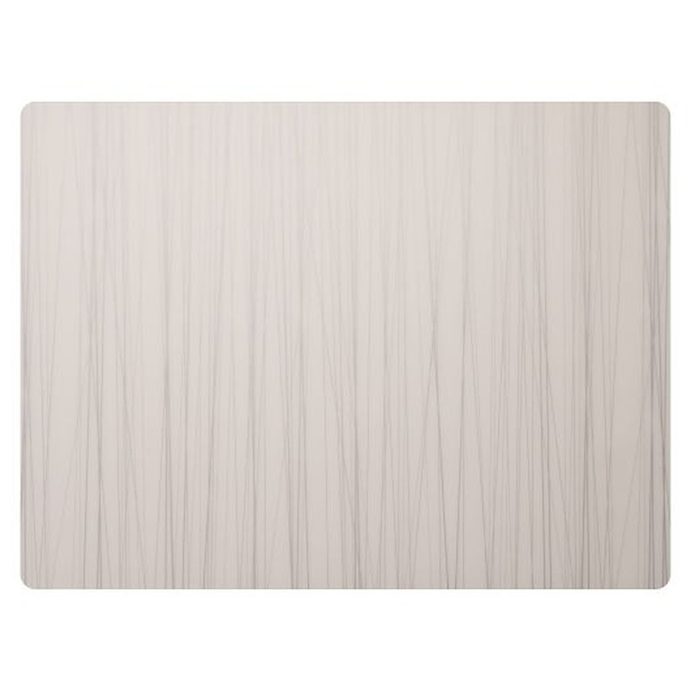 Modern Twist Silver Stream Silicone 16 X 12 Inch Placemat, 12 Count