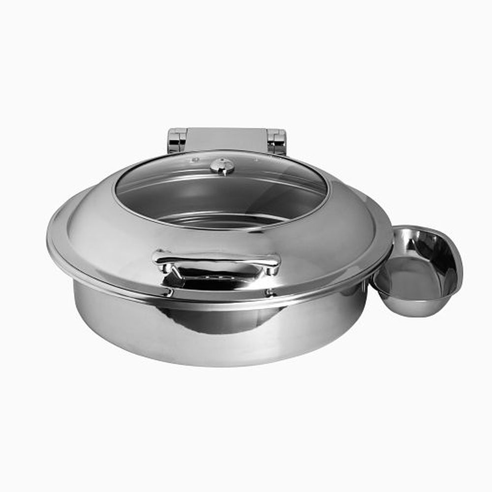 Creations 18/10 Stainless Steel Buffet Round Hydraulic Closing Chafing Dish, 2 Gallon