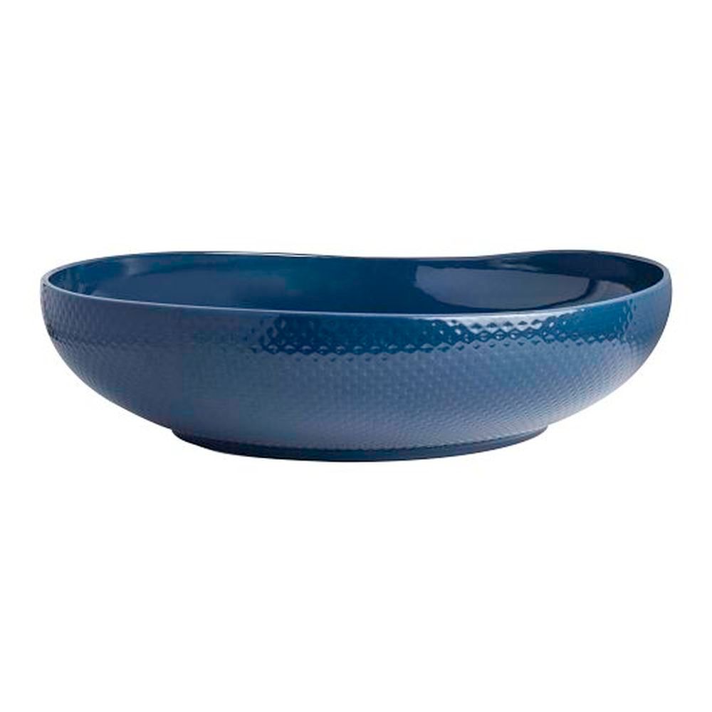 Folio Sapphire Blue Porcelain 5.0 Quart Serving Bowl, 4 Count