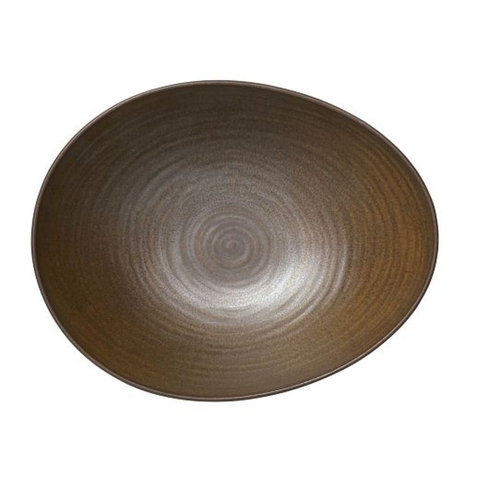 Folio Patina Fortified Porcelain 70 Ounce Bronze Bowl, 12 Count