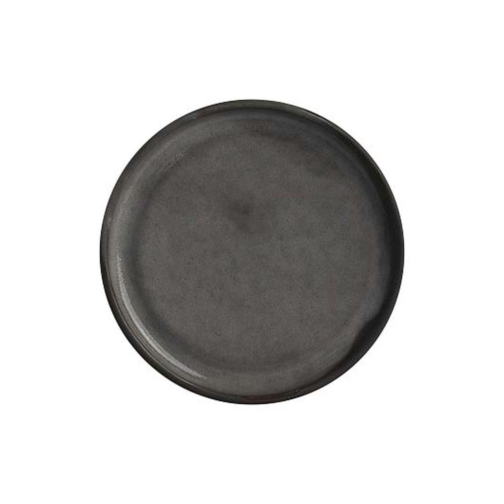 Off Grid Studio Gembrook Gray Stoneware 6.5 Inch Plate, 24 Count