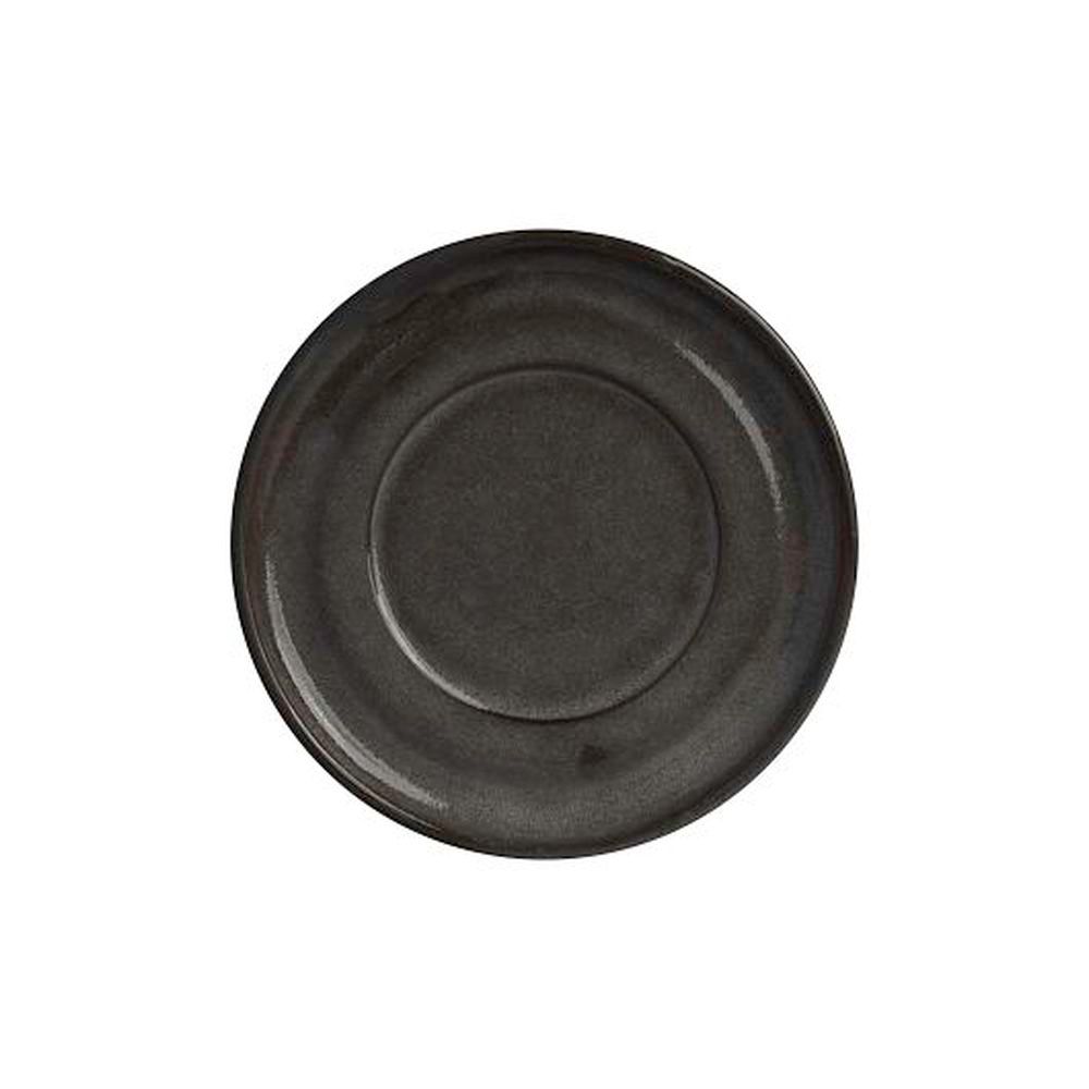 Off Grid Studio Gembrook Gray Stoneware 6 Inch Saucer, 24 Count