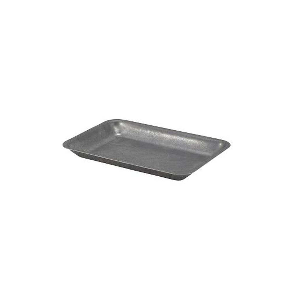 Genware Vintage 8 X 5 3/4 Inch Stainless Steel Tray, 24 Count