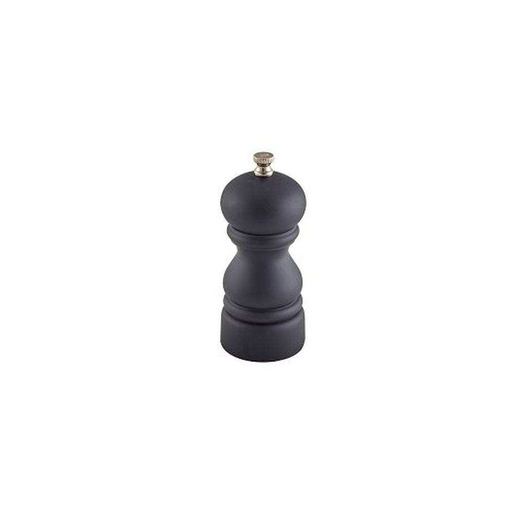 Genware Matte Black 5.0 Inch Salt And Pepper Grinder, 6 Count