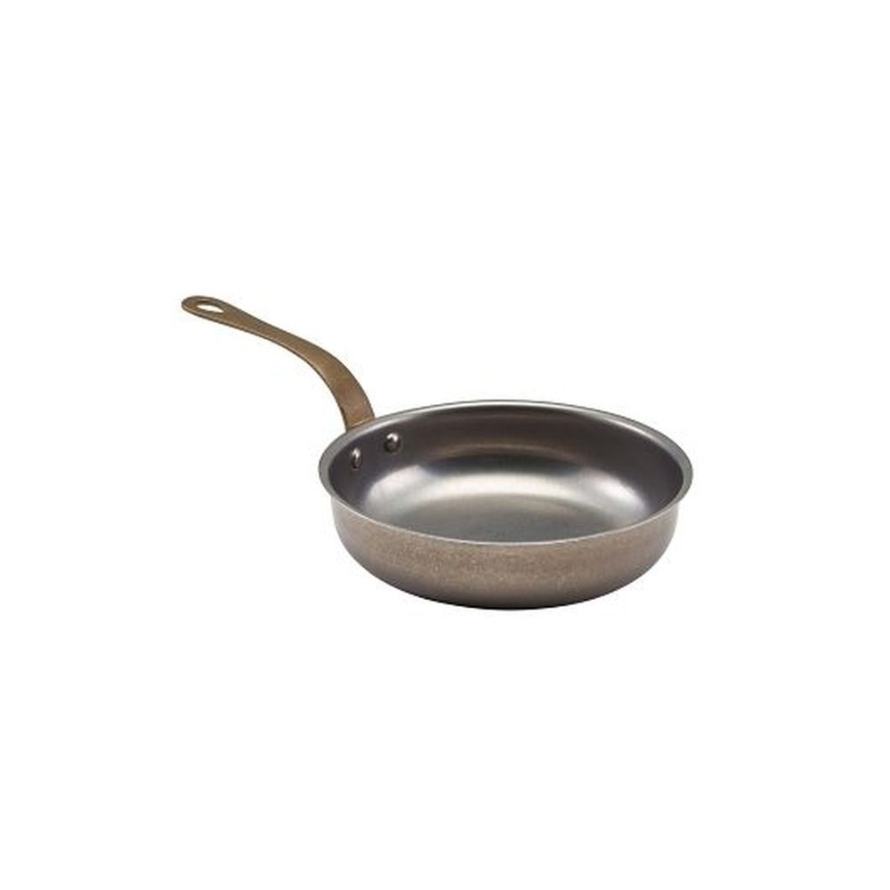 Genware Vintage Stainless Steel 21.5 Ounce Fry Pan, 6 Count