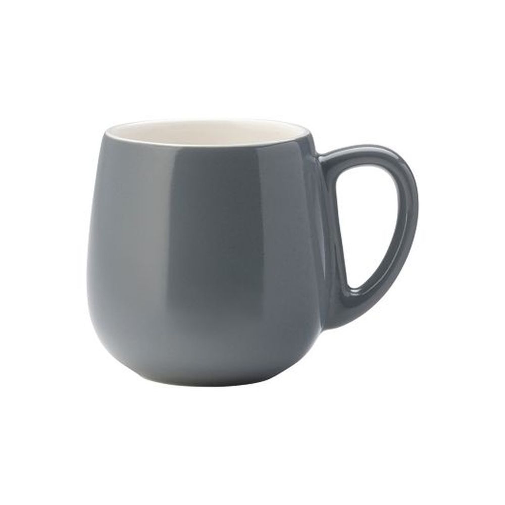 Utopia Barista Grey Porcelain 15 Ounce Mug, 36 Count