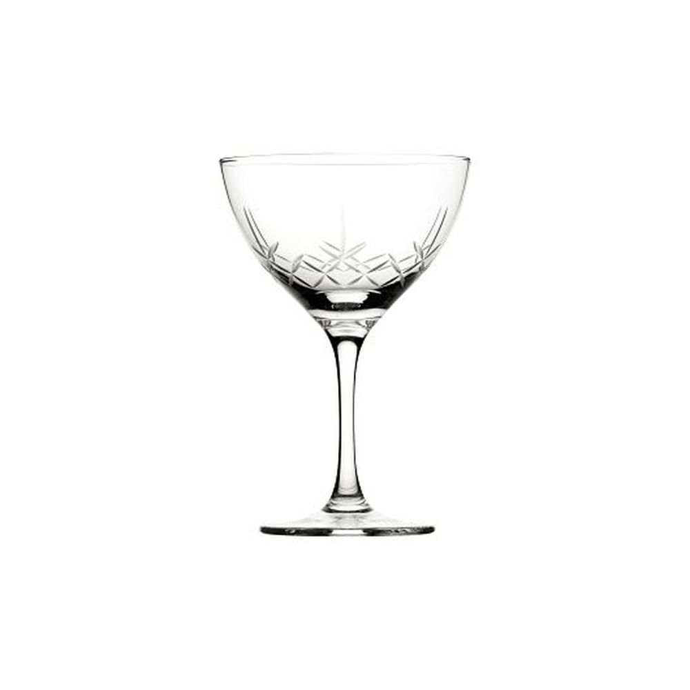 Utopia Vintage Raffles Crystaline 6.5 Ounce Martini Glass, 24 Count