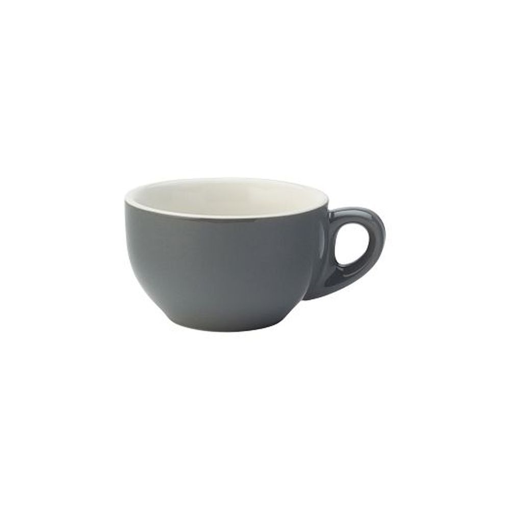 Utopia Barista Grey Porcelain 9.5 Ounce Latte Cup, 36 Count