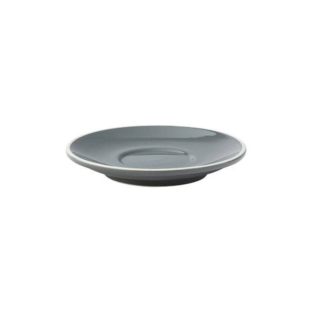 Utopia Barista Grey Porcelain 6 Inch Saucer, 36 Count