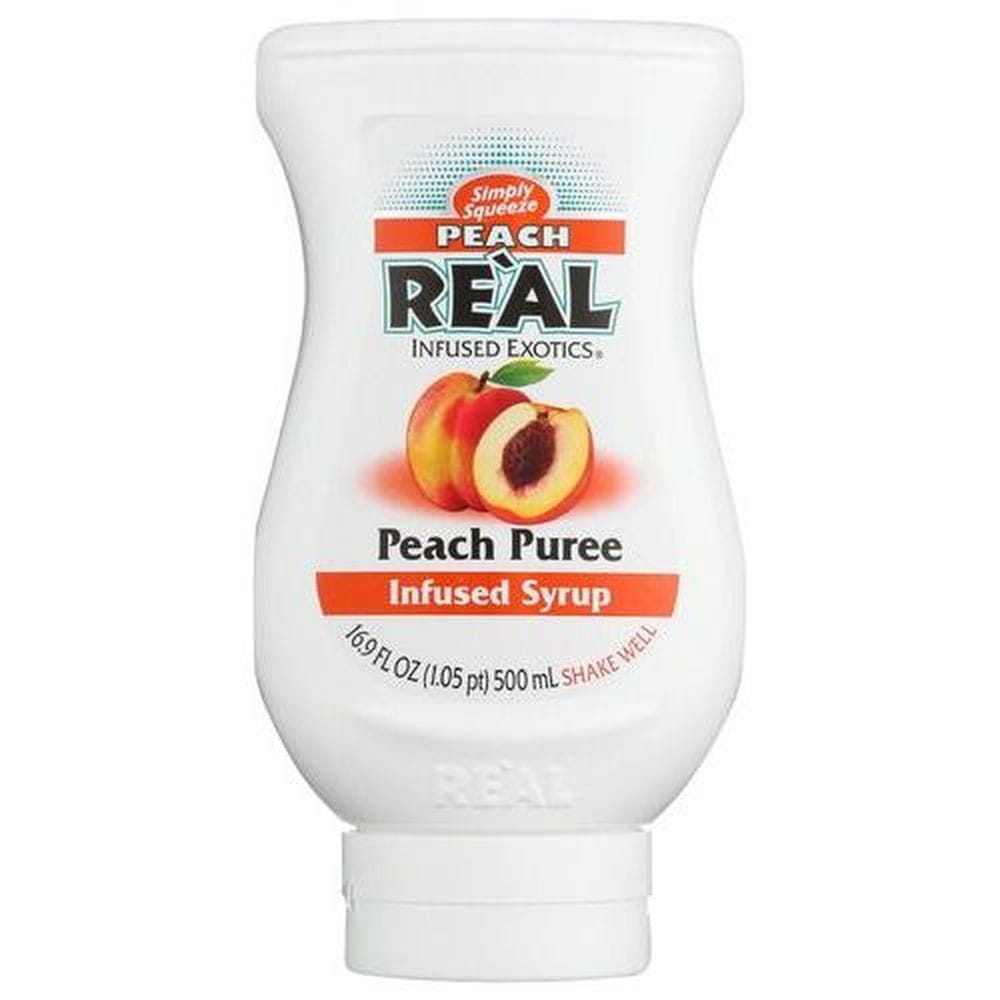 Real Infused Exotics Peach Infused Syrup, 16.9 Fluid Ounce -- 6 Per Case