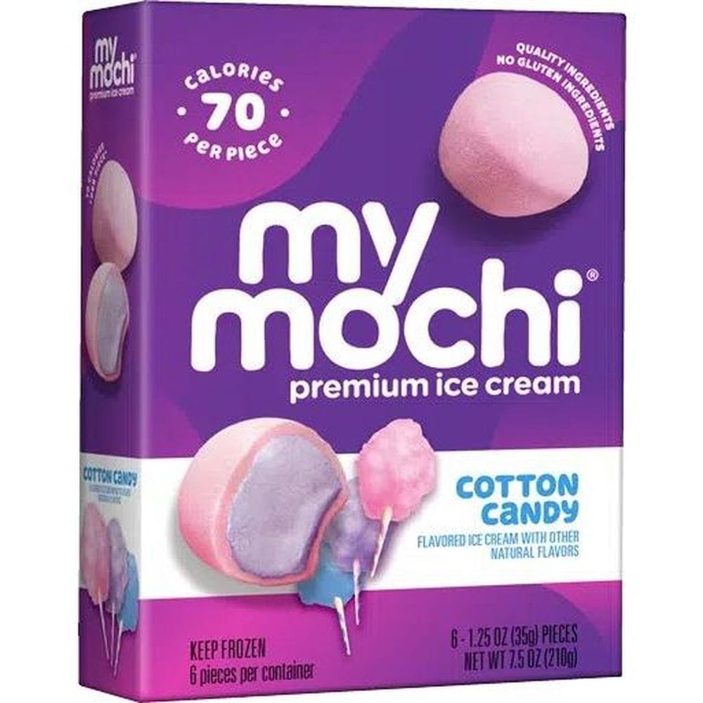 My Mochi Cotton Candy Mochi Ice Cream, 6 Count -- 12 Per Case