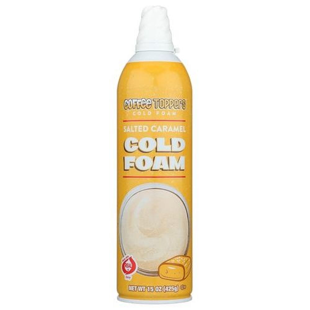 Coffee Toppers Salted Caramel Cold Foam Topping, 15 Ounce -- 12 Per Case