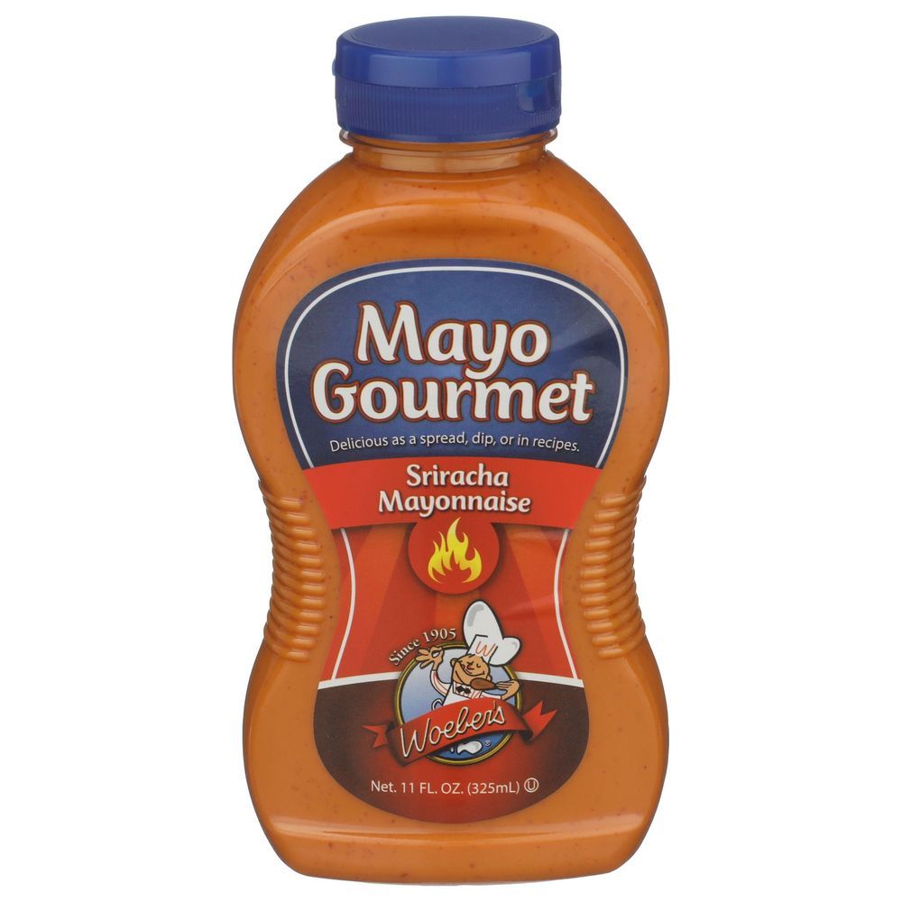Woeber's Mayo Gourmet Sriracha Mayonnaise, 11 Ounce -- 6 Per Case