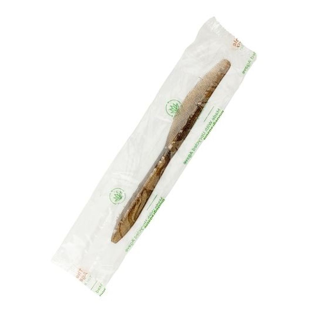 The Sustainable Agave Company 6.7 Inch Agave Brown Knife, 600 Count