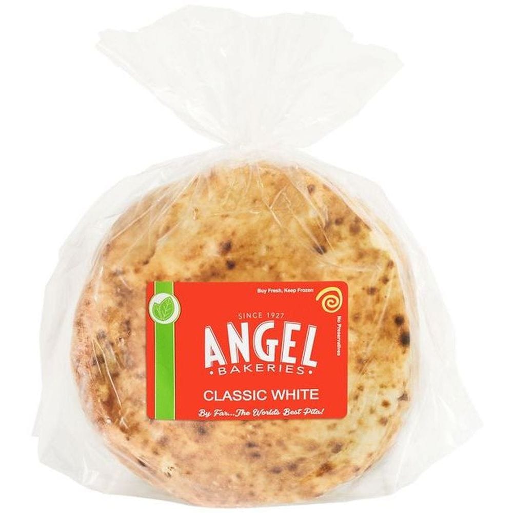 Angel Bakeries Classic White Pita Bread, 3.5 Ounce