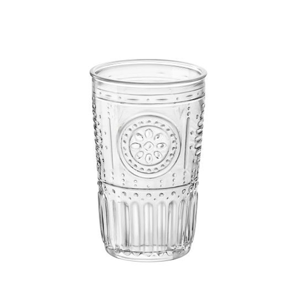Bormioli Rocco Romantic 16 Ounce Cooler Glass, 6 Count