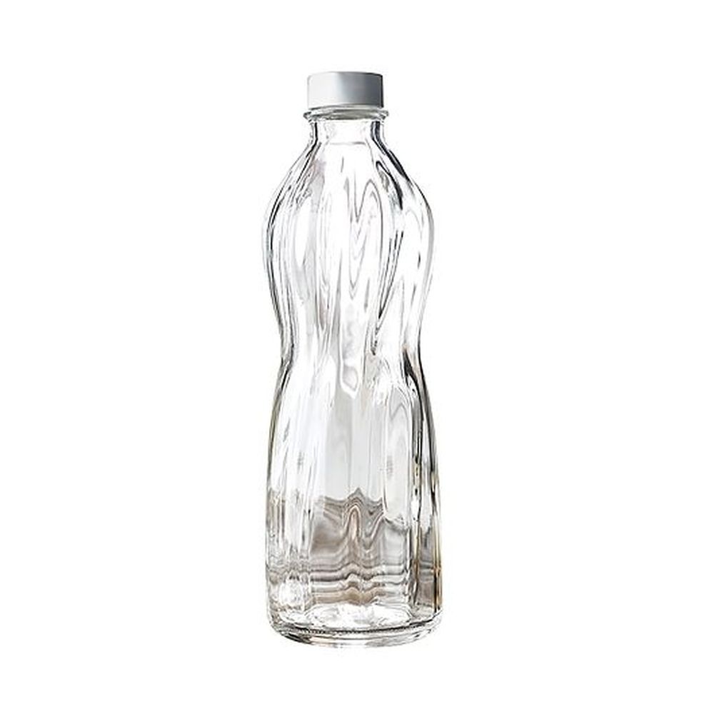 Bormioli Rocco Acqua 1 Quart Glass Bottle, 6 Count