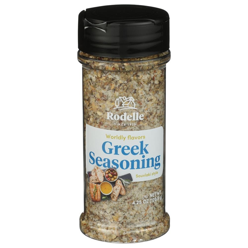 Rodelle Souvlaki Style Worldly Flavors Greek Seasoning, 4.25 Ounce -- 6 Per Case