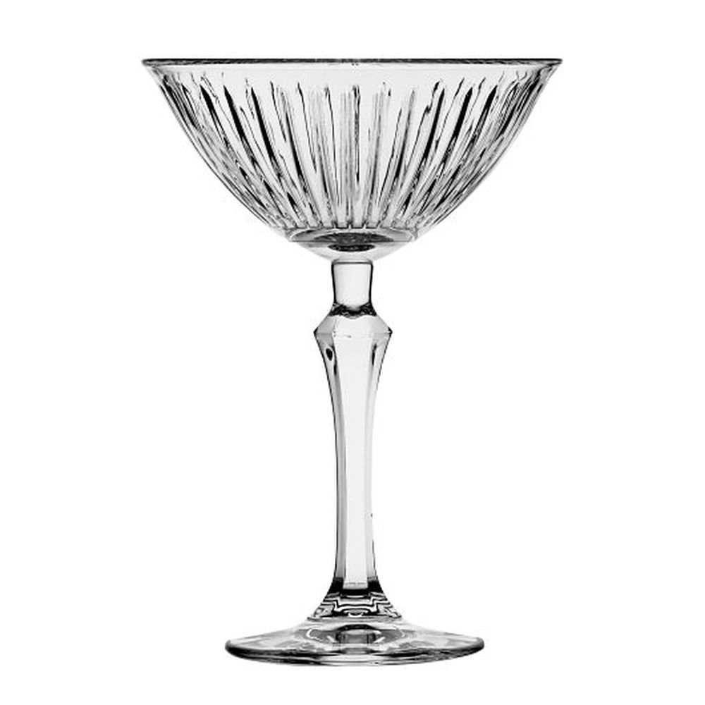 Pasabahce Joy Soda Lime 8 Ounce Martini Glass, 8 Count
