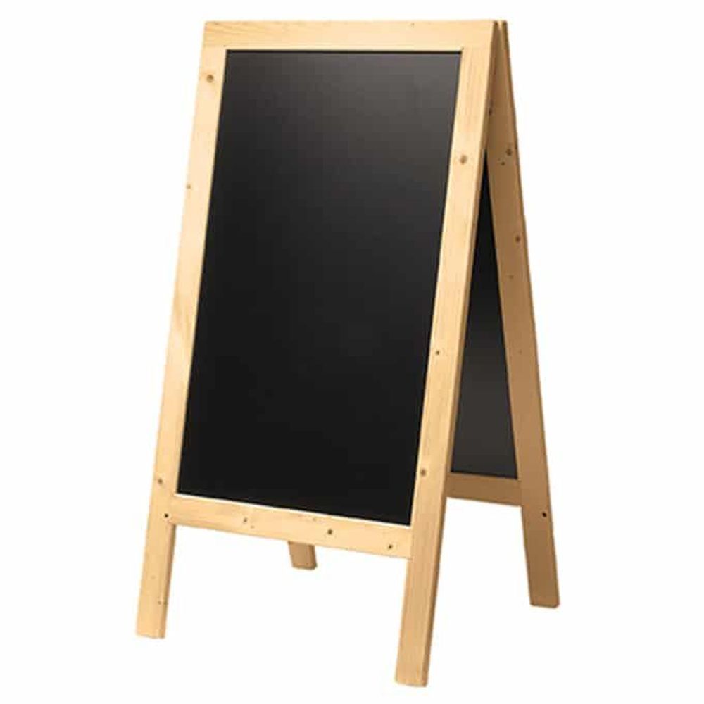 American Metalcraft Plain Rubber Wood Deluxe Sandwich Board, 28-1/8 X 2-3/8 X 54-3/4 Inch