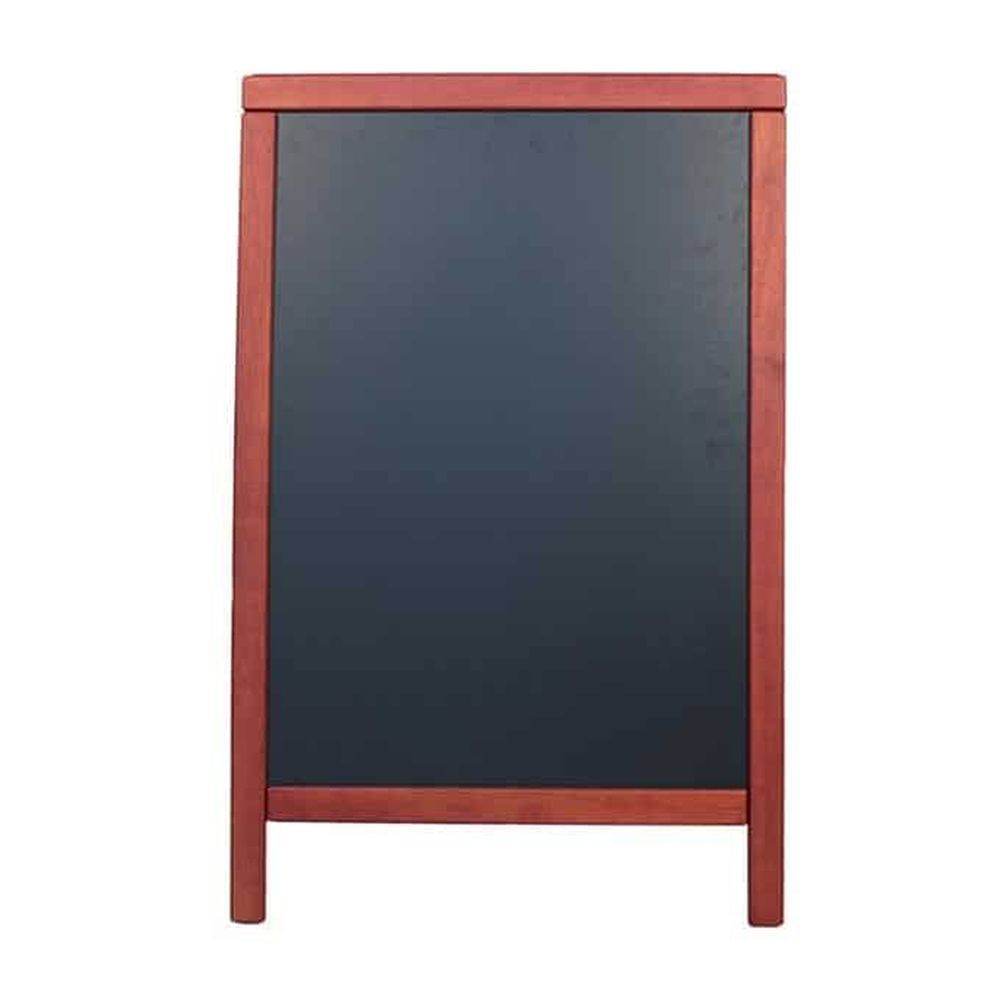 American Metalcraft Mahogany Rubber Wood Medium Sandwich Board, 21 1/2 X 2 1/4 X 33 1/2 Inch