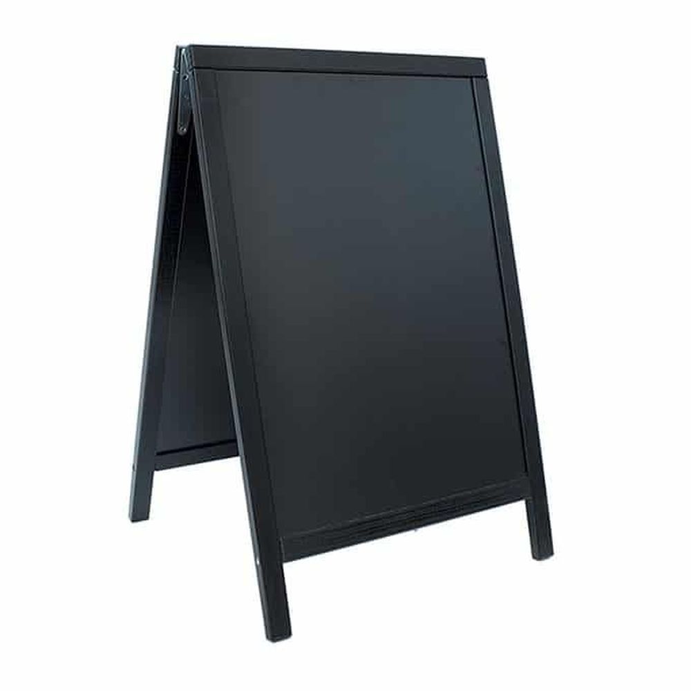 American Metalcraft Black Pinewood Sandwich Board, 21-1/2 X 2-1/4 X 33-1/2 Inch Height