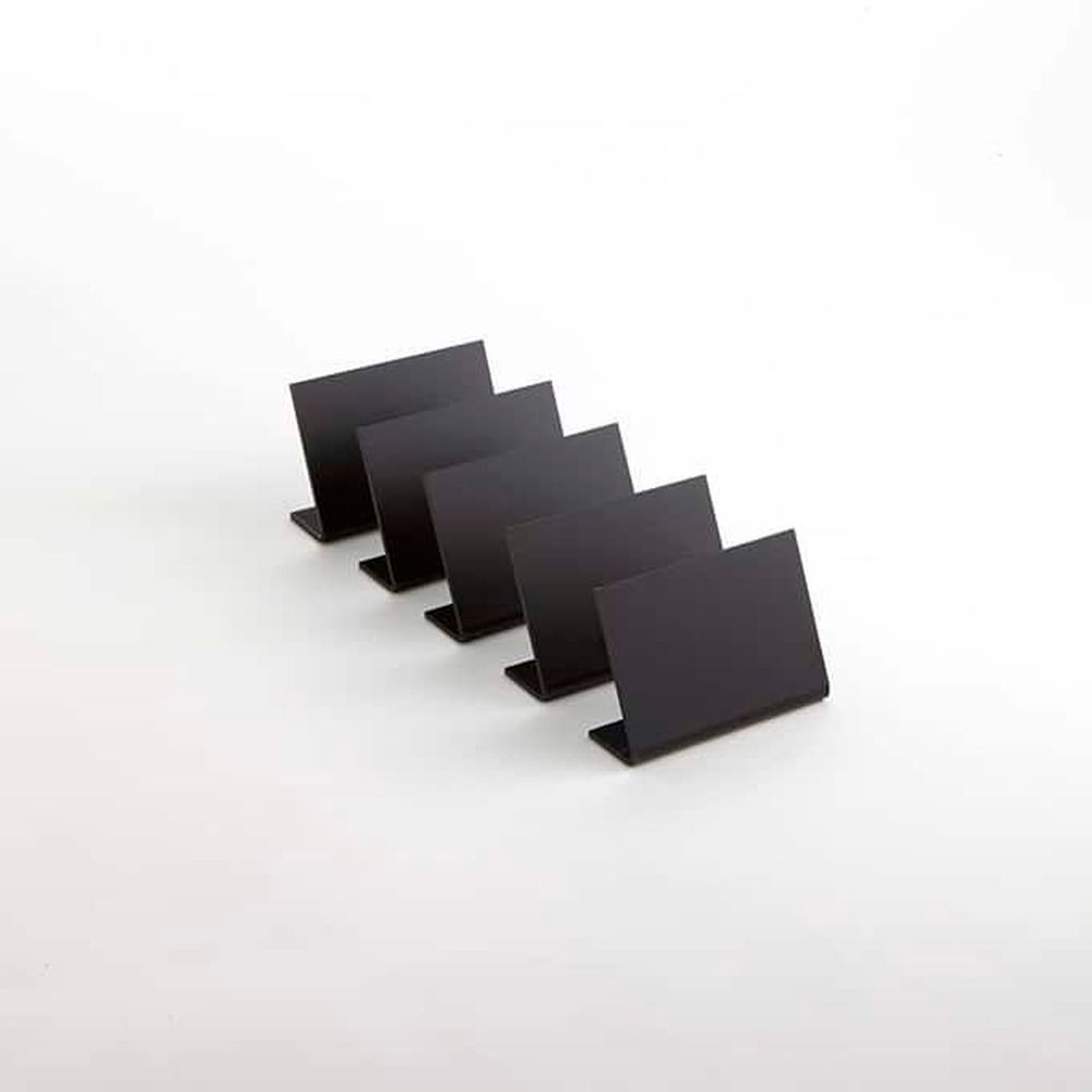 American Metalcraft Black Acrylic Table Top Chalkboard, 2 7/8 X 7/8 X 2 Inch -- 5 Per Case