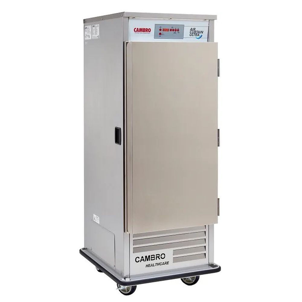 Cambro Stainless Steel Left Door Swing Air Curtain Ultra Merchandiser, 32 X 37 1/2 X 78 3/4 Inch