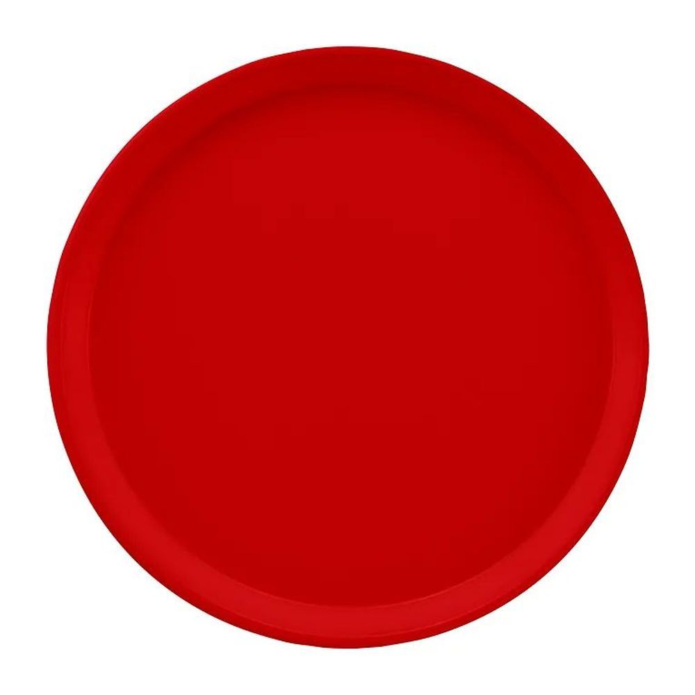 Cambro Camtrays Signal Red Fiberglass Round Low Profile Rim Camtray, 16 Inch -- 12 Per Case