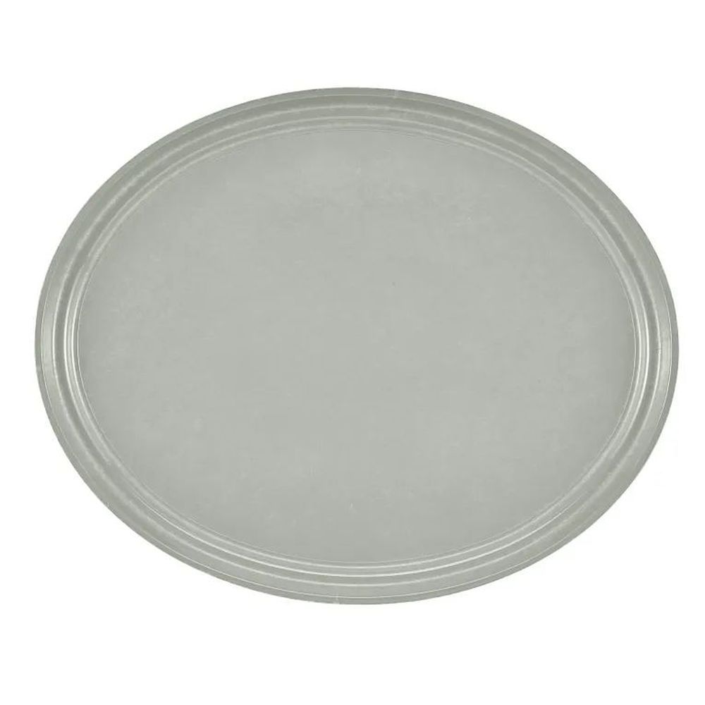 Cambro Camtrays Pearl Gray Fiberglass Oval Serving Tray, 19 1/4 X 24 Inch -- 6 Per Case
