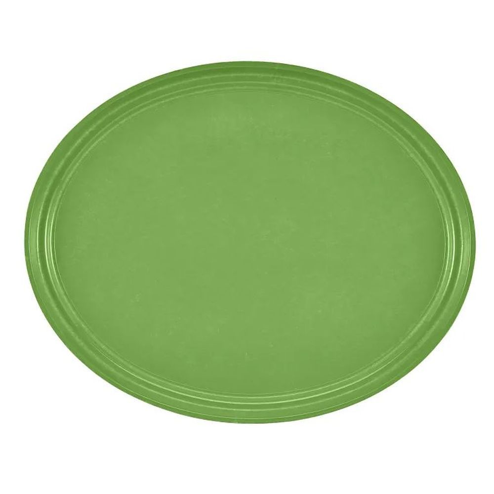 Cambro Camtrays Lime-ade Fiberglass Oval Serving Tray, 19 1/4 X 24 Inch -- 6 Per Case