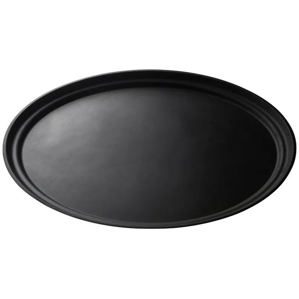 Cambro Camtread Black Satin Fiberglass Oval Tray, 23 1/2 X 28 7/8 Inch -- 6 Per Case
