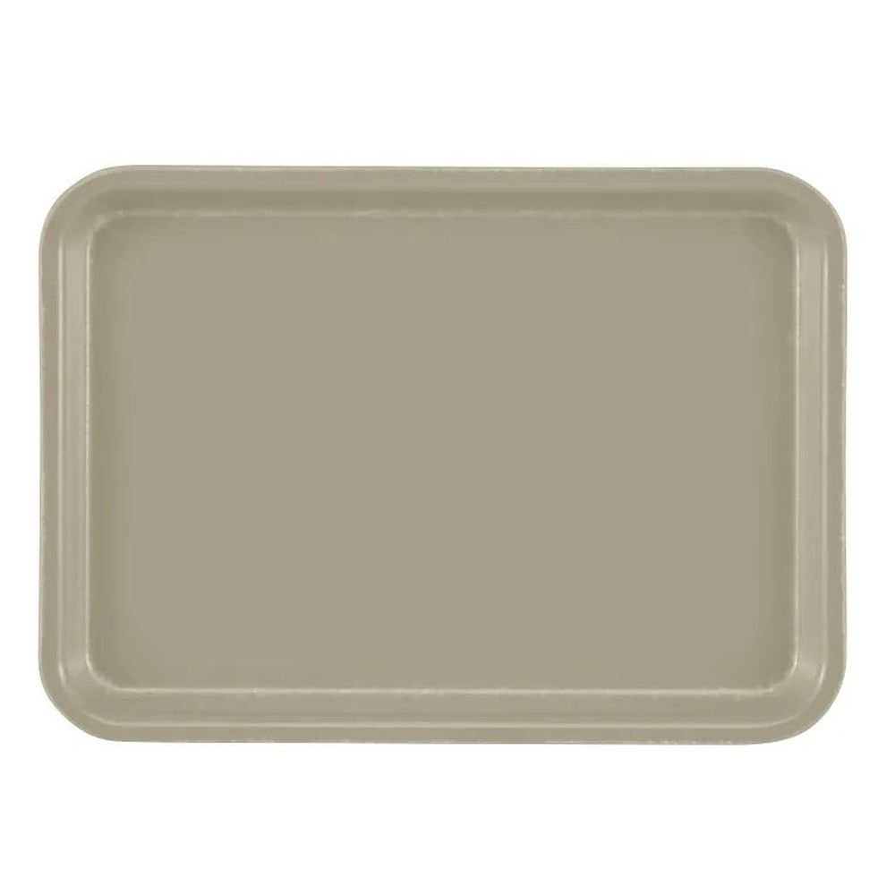 Cambro Camtrays Desert Tan Fiberglass Rectangular Low Profile Rim Tray, 4 1/4 X 6 Inch -- 12 Per Case