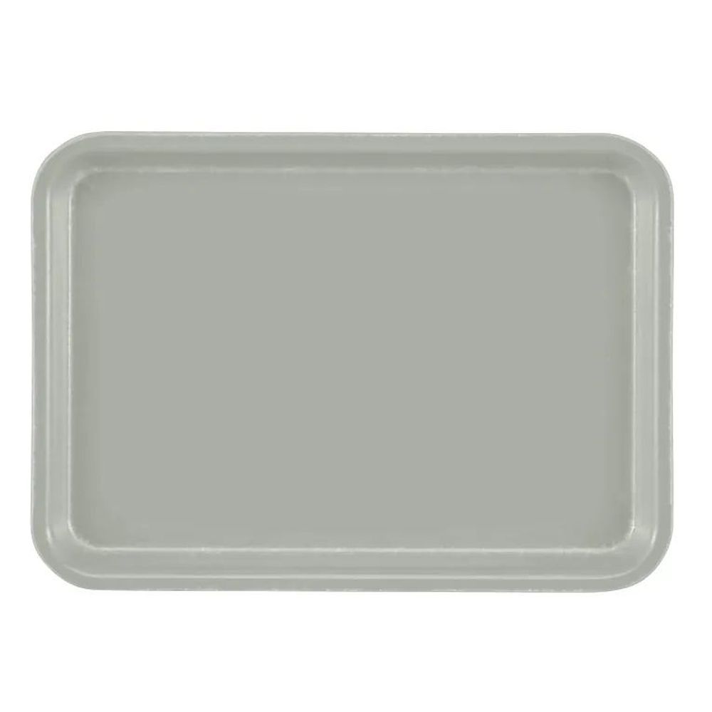 Cambro Camtrays Pearl Gray Fiberglass Rectangular Low Profile Rim Tray, 4 1/4 X 6 Inch -- 12 Per Case