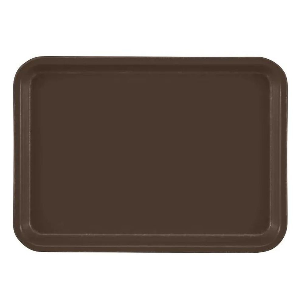 Cambro Camtrays Brazil Brown Fiberglass Rectangular Low Profile Rim Tray, 4 1/4 X 6 Inch -- 12 Per Case