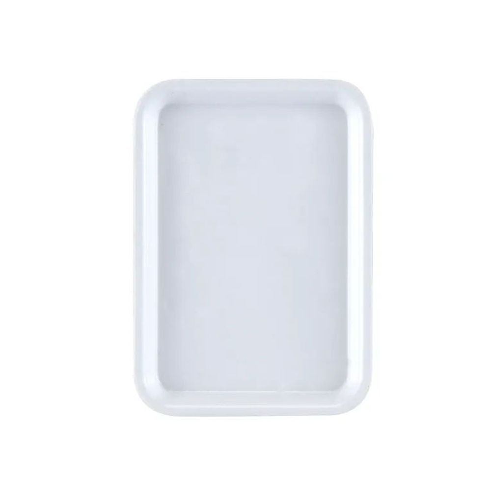 Cambro Camtrays White Fiberglass Rectangular Low Profile Rim Tray, 4 1/4 X 6 Inch -- 12 Per Case
