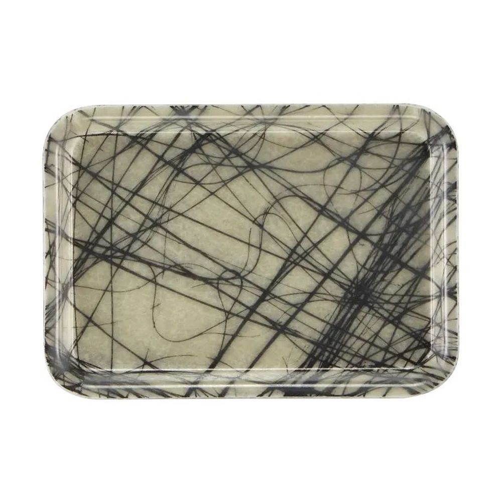 Cambro Camtrays Swirl Gray Fiberglass Rectangular Low Profile Rim Tray, 4 1/4 X 6 Inch -- 12 Per Case