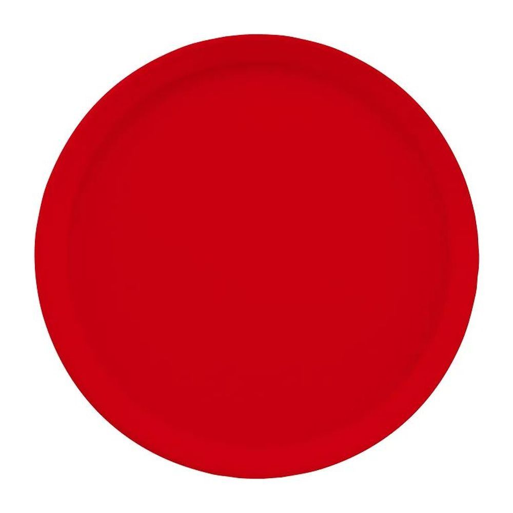 Cambro Camtrays Red Fiberglass Round Tray, 12 Inch -- 12 Per Case